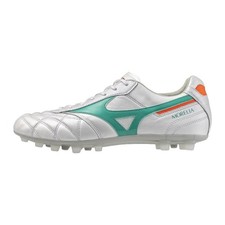 MIZUNO Morelia II JAPAN AG P1GA2603 35 Super White Pearl Green 2E Soccer Cleats picture