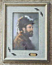Original Pastel Sherry Gallagher Rocky Western Mountain Man Framed 28x22 picture