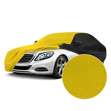 Coverking Satin Stretch Indoor Velocity Yellow Custom Car Cover w Black picture