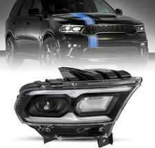 Right Passenger Side Headlight Assembly Fit for 2021-2024 Dodge Durango Black... picture