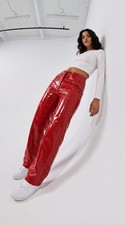 Adidas Ivy Park Red Vinyl Pants Size L picture