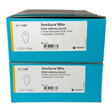 Coloplast 11487 SenSura Mio Click  Ostomy Pouches 2¾