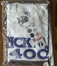 Vintage 1994 Brickyard 400 Med T Shirt NWT Deadstock Logo 7 NASCAR USA Sealed M picture