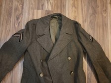 WWII WW2 US Army Military Officer's Wool Overcoat A+ Cond. | Named | Sz 38R picture