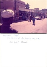 The Main Street in front of hotel, Aswan, Egypt Vintage Found Photo V4575 picture