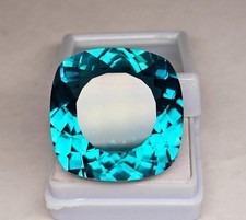 40 Ct Certified Natural Paraiba Tourmaline Neon Blue Cushion Cut Loose Gemstone picture