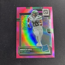 2022 Panini Donruss Optic - Rated Rookie Breece Hall #214 Pink Prizm (RC) picture