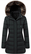 TYBBNY Women's Winter Coat Waterproof Long Insulated Parka with Detachable Hood picture
