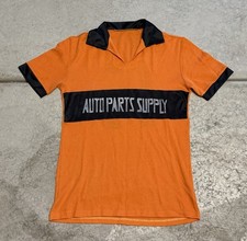 True Vintage 60’s/70’s Auto Parts Supply Men’s Polo T-shirt Thin Small Orange picture