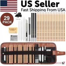 29PCS Professional Drawing Artist Kit Set Pencils And Sketch Charcoal Art Tools picture