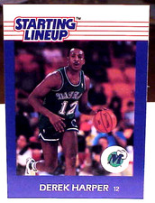 1988 DEREK HARPER STARTING LINEUP SLU  KENNER CARD ROOKIE MAVS NM-MT picture