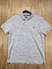 Aeropostale A87 Stretch Polo Men L Light Gray Heather picture