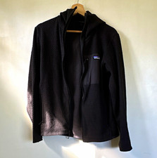 Patagonia Men’s R1 Air Full Zip Hoodie Black Size S EUC  picture