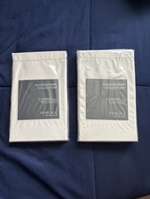 Hudson Park Egyptian Cotton Standard 2 Pillowcases Silver NEW picture