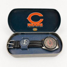 Vintage 1993 Fossil Chicago Bears NFL Limited Edition Watch #1939/15000 Tin NWT picture