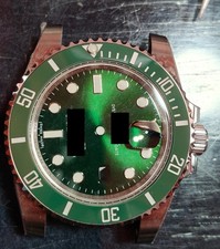 DIY 40mm Stainless steel Watch case with the green bezel Dial kit For 2824  DIY picture