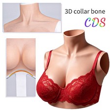 Realistic B-H Cup Silicone Breast Forms Breast Plate Fake Boobs For Crossdresser picture