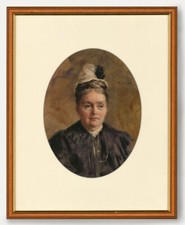 Ivan Lindhe (1875-1954) - Framed Swedish-American Watercolour, Tired Eyes picture