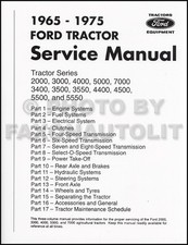 1965-1975 Ford Tractor 2000-7000 Shop Manual Farm Repair Service Book 913 pages picture