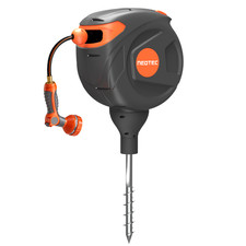 NEOTEC Retractable Garden Water Hose Reel 1/2-IN 82-FT -Ground Mounted picture