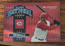 Ken Griffey Jr 2005 Donruss Baseball  ALL STAR Rare Gold Print #22/100 Insert picture