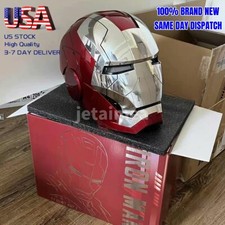US AUTOKING Iron Man MK5 1:1 Helmet Wearable Voice-controlled Mask Cosplay Prop picture