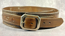 Elkhorn Saddlery Tucson AZ Tooled Leather Cartridge Belt Heavy Duty Western USA picture