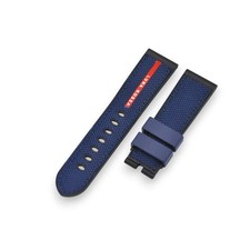 PAM01391 Submersible Luna Rossa 24mm Blue, Black Rubber Watch Strap For Panerai picture