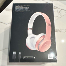 Beats by Dr. Dre Solo3 Wireless Bluetooth On-Ear Headphones Mic Pink/White picture