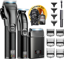 Novah Professional Barber Clippers and Trimmer Set - Foil Shaver Professional Ha picture