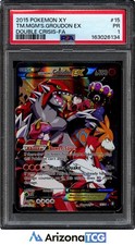Pokemon 2015 Team Magma's Groudon EX 15/34 Full Art Double Crisis PSA 1 picture