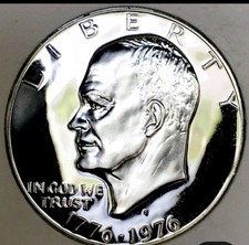 🔥 1776-1976-S🔥 40% SILVER PROOF*Highly Gradable* IKE DOLLAR EXCELLENT Quality  picture