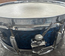 Rogers Holiday Wood Snare Drum Blue Wrap picture