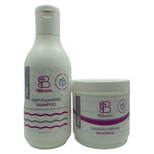 Bloom Hair Care 2 Step Kit Deep Cleansing Shampoo + Hair Mask 16 oz picture