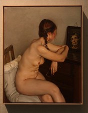 Hand Painted Oil Painting art Chinese Female woman Nude On Canvas 24