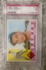 1960 Topps Baseball #105 Larry Sherry PSA 7 Vintage High Grade picture