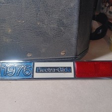 1976 Harley-Davidson Shovelhead FLH Electra Glide Saddle Bag Emblem OEM NOS AMF picture