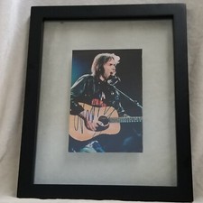 RARE Autographed NEIL YOUNG Farm Aid Performance Photo - Collector's Gem picture