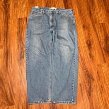 Levi's 550 denim relaxed fit blue jeans picture