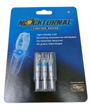 Rage Nockturnal H High Visibility LED Lighted Arrow Nocks 3pk Blue NT-414 picture