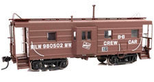 Walthers Proto HO Scale ~ Milwaukee Road Rib Sided Caboose #980502 ~ Crew Car picture