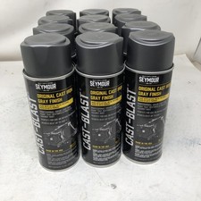 SEYMOUR Cast Blast Iron Gray Finish Aerosol Spray Paint 12oz US  Case 12-cans picture