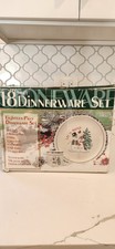 1998 Vintage Let It Snow Atico Christmas Dinnerware 18-pieces set for 4  picture