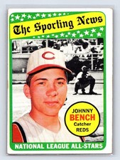 1969 Topps - The Sporting News All Star Selection Johnny Bench #430 Reds picture