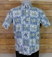 Vintage Reyn Spooner Hawaiian Pullover Shirt Mens Medium Lahaina Sailor picture