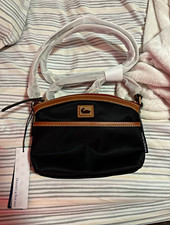 Dooney & Bourke Small Black/Brown Shoulder Bag-NEVER USED picture