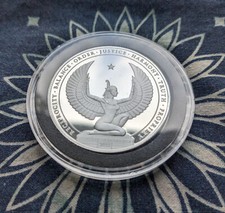 Rare 1st yr 2022 Kinesis Mint Sphinx Egyptian Goddess Proof 1 Oz .999 Silver Rnd picture
