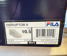 FILA Disruptor II Men’s Low Top Lace-Up Sneaker White FW01655-111 picture