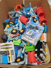 Huge Lot Vintage Fisher-Price Construx Parts Road Rigs & More picture