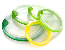 Farberware Bowl Huggers Lids 5 Pcs; Green and Yellow - Sm, 2 Med, Lg and X-Lg picture